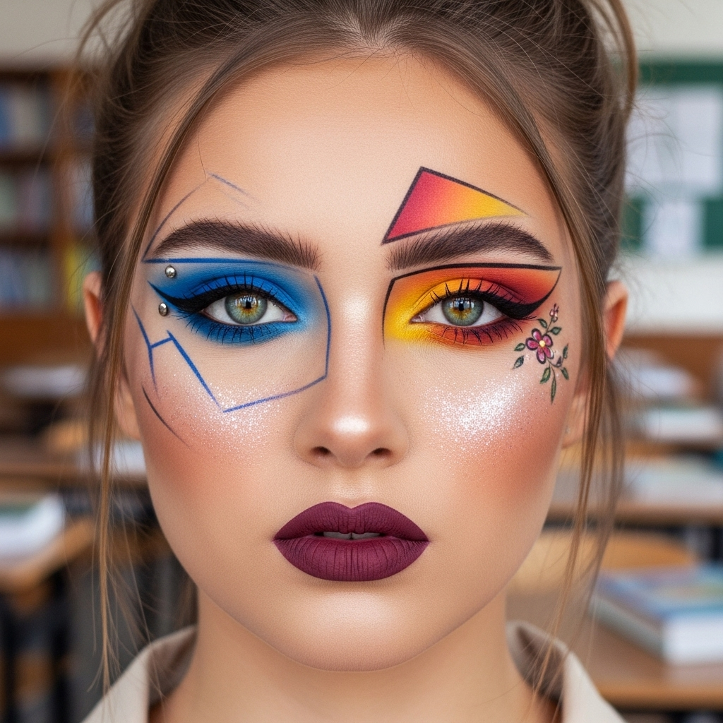 Editorial makeup created by Giftchuniqueau student