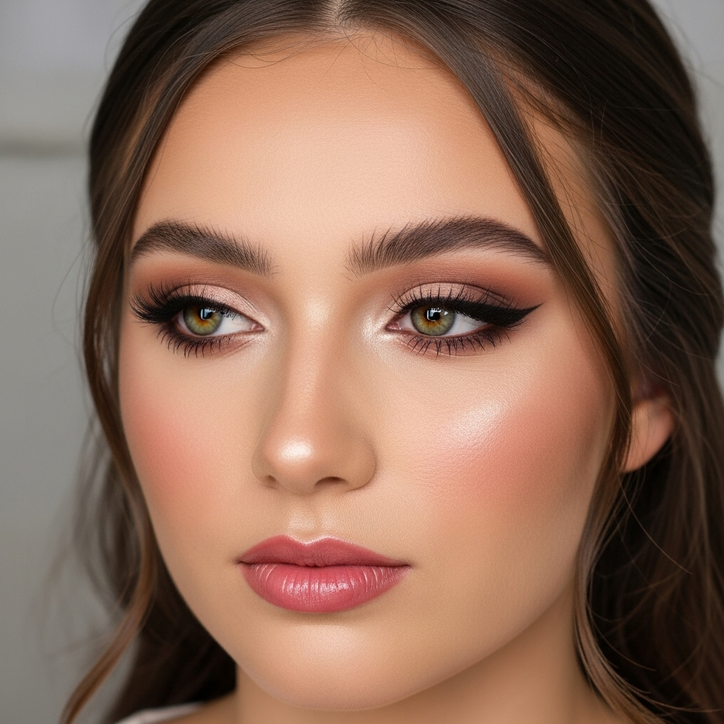 Bridal makeup created by Giftchuniqueau student